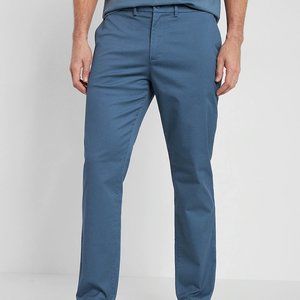 Express Athletic Slim Temp Control Hyper Stretch Chino 34 x 32 - Jetty Blue